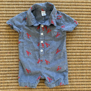 Old Navy Infant Boys 0-3 months Lobster Romper
